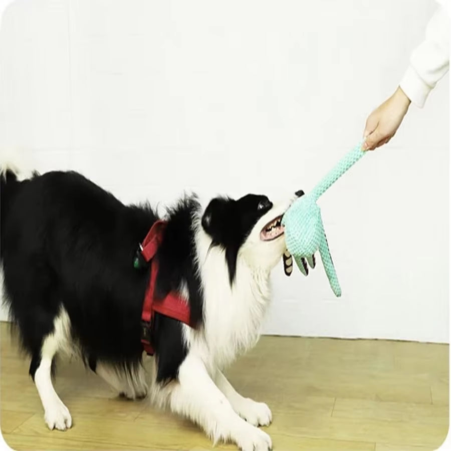 Interactive Plush Octopus Toy for Dogs - Sound-Activated, Durable Companion for Large and Small Breeds